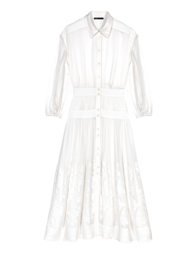 Robe longue en patchwork de coton
