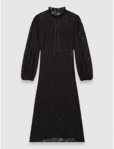 Robe mi-longue à motifs cachemire