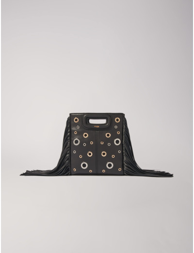 Sac M mini en cuir et œillets