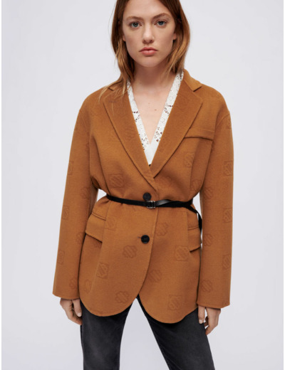 Manteau oversize en double face