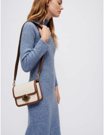 Robe en mohair col montant
