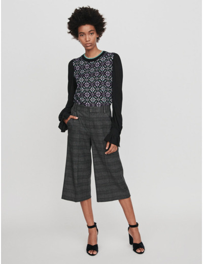 Short façon bermuda à carreaux
