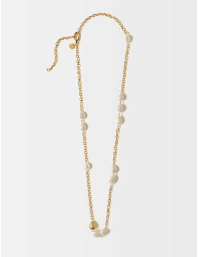 Collier chaine à perles de culture