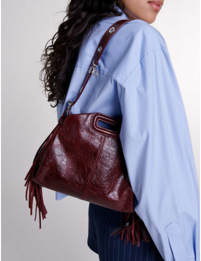 Sac Miss M mini en cuir craquelé