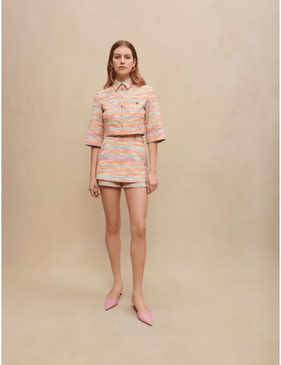 Jupe short en tweed