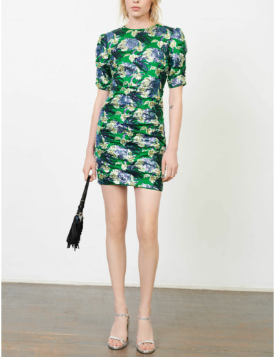 Robe en sequins brodés