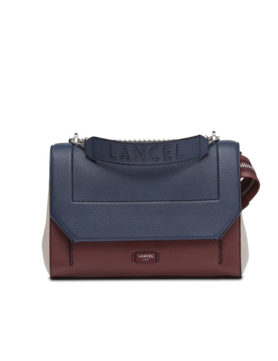 Ninon de Lancel - Sac rabat avec poignée - Grand modèle - Cuir grainé