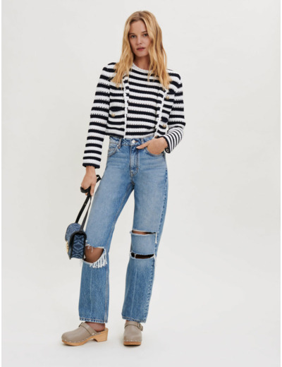 Jean loose déchiré