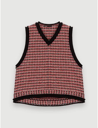 Top façon tweed