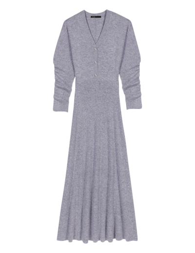 Robe longue en maille
