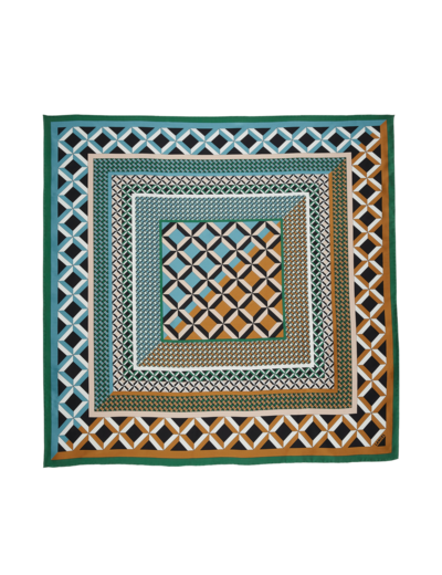 Motif Graphic Duo - Carré - Grand modèle - Twill de soie