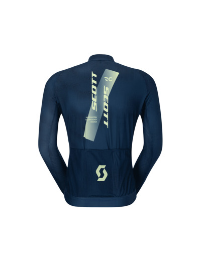 Maillot manches longues Homme RC PRO Bleu Foncé/Jaune Acide