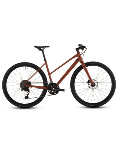 Vélo trekking NULANE RACE Ambre/Noir