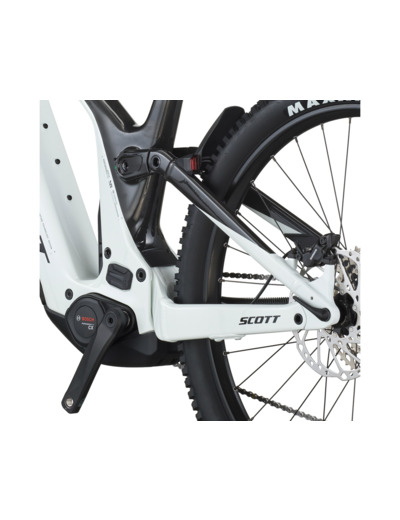VTT tout suspendu électrique PATRON 920 Noir Carbone/Blanc Pastel