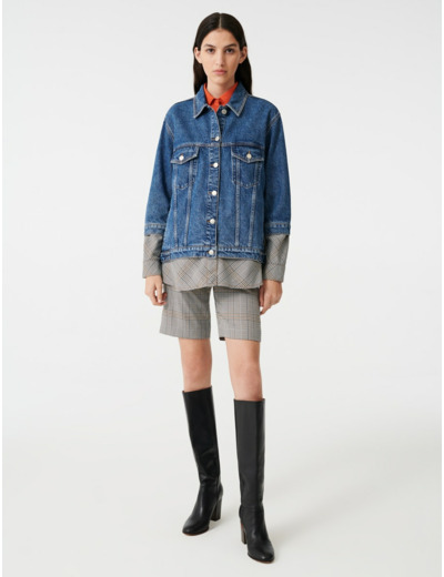 Blouson en jean trompe l’œil