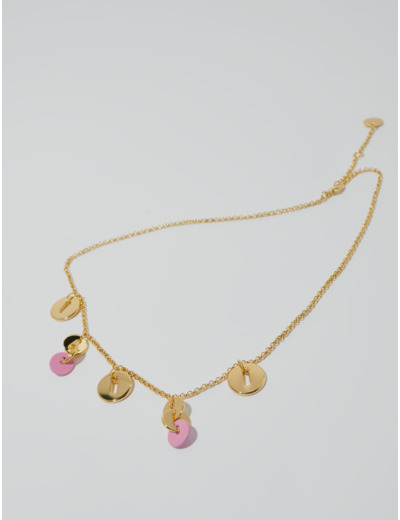 Collier chaîne à pendentifs