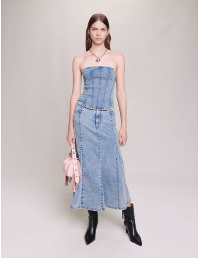 Bustier en jean