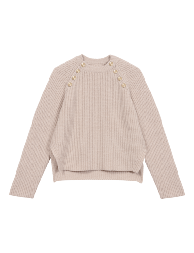 Pull côtelé en laine