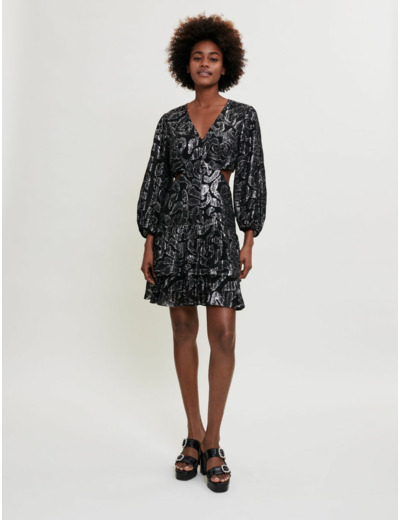 Robe en jacquard lamé