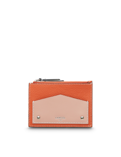 Neo Enveloppe - Porte-cartes zippé - Grand modèle - Cuirs de vachette grainé et lisse