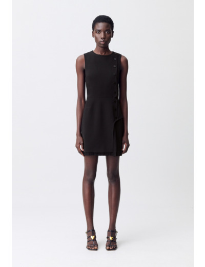 Robe courte plissée