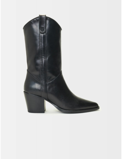 Bottes western en cuir