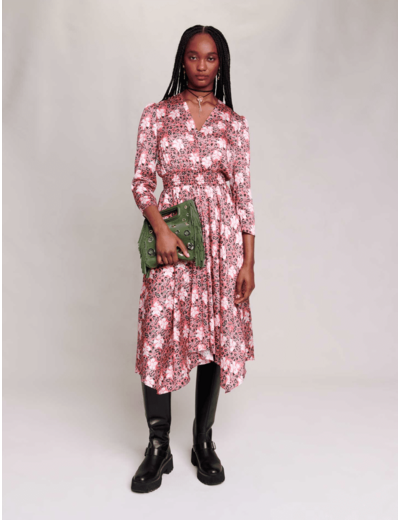 Robe longue à fleurs