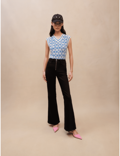 Pantalon taille haute