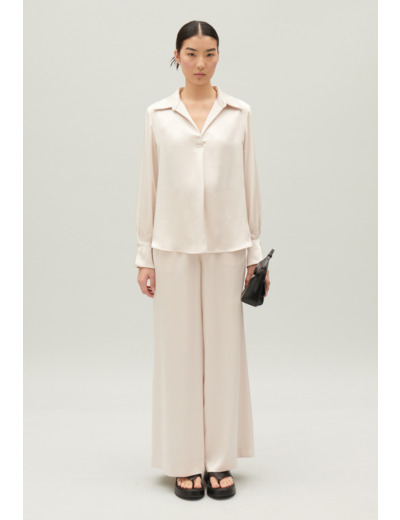 Blouse fluide plissée