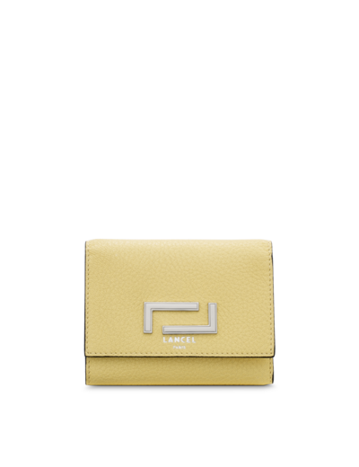 Pia de Lancel - Portefeuille compact medium rabat - Petit modèle - Cuir de chèvre grainé