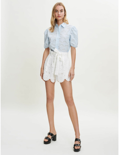 Short en guipure