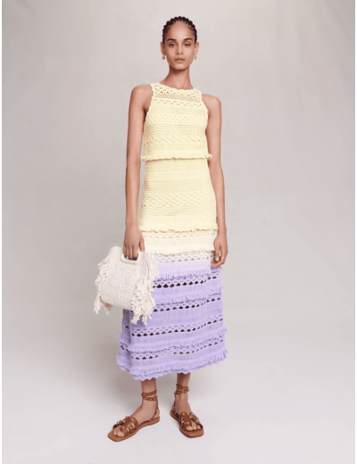 Robe longue crochet