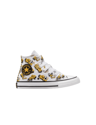 Chuck Taylor All Star 1V Hi White/Black/Amarillo