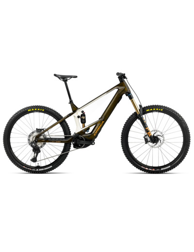VTT tout suspendu électrique WILD M-TEAM Caramel/Blanc Crème