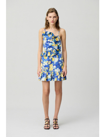 Robe courte volantée