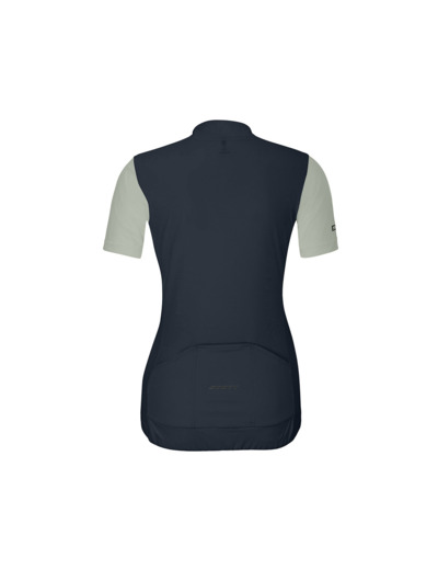 Maillot manches courtes Femme ENDURANCE Bleu Foncé/Gris