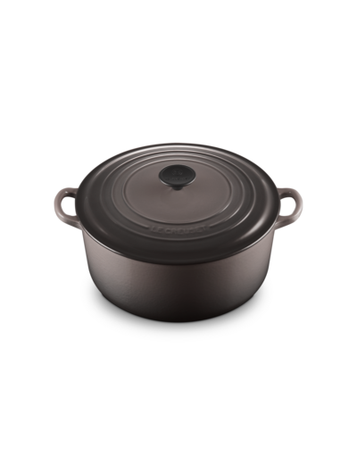 Cocotte ronde 28cm en fonte émaillée flint