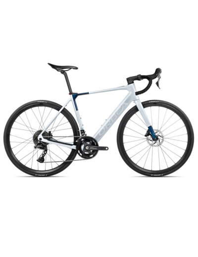 Vélo de route électrique GAIN M40 Argent/Bleu