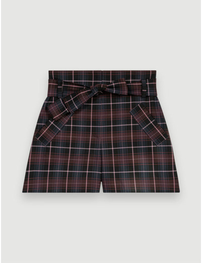 Short à carreaux