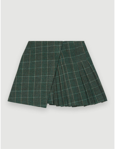 Jupe plissée à carreaux façon kilt