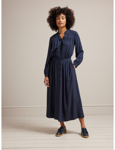 Robe bouton visc