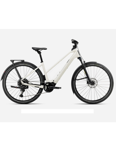 Vélo urbain/trekking électrique KEMEN TOUR 20 MID Blanc Ivoire
