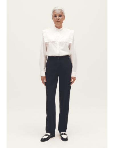 Pantalon tailleur bleu marine