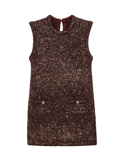 Robe courte à sequins