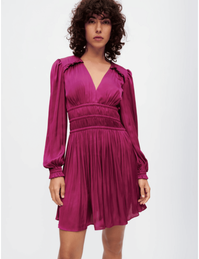 Robe en satin fluide