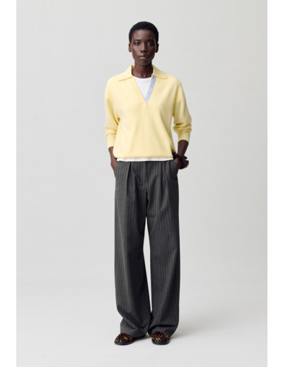Pantalon droit taille haute