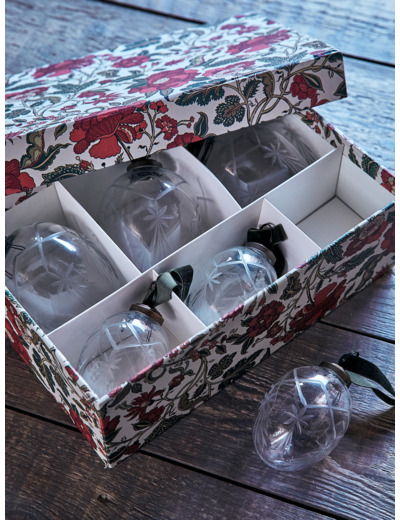 6 BOULES GRAVEE