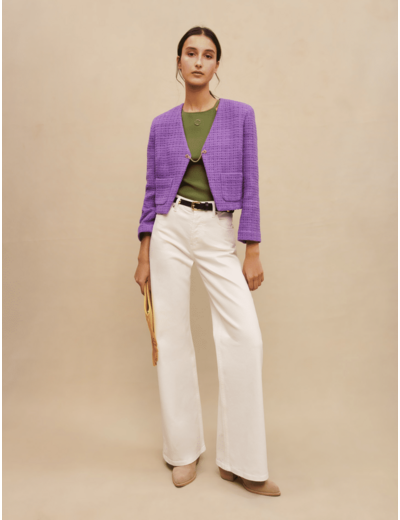 Veste courte en tweed