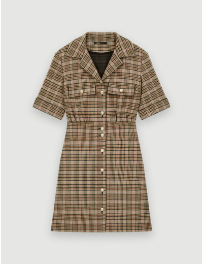 Robe courte façon tweed