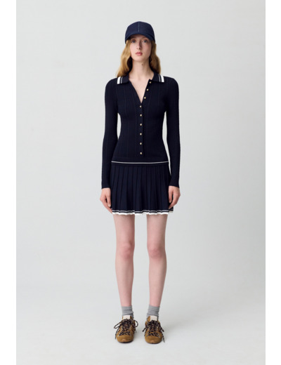 Robe maille chemise